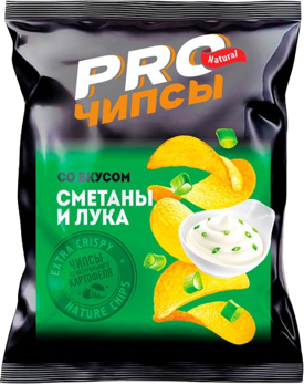 7.2 Chips ~ PRO-чипсы со вкусом сметана и лук 150гр*9шт