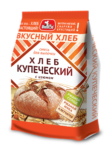 F02. Baking ~  Смесь  Хлеб купеческий с изюмом 400гр*6шт