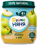 «ФрутоНяня» пюре из яблок, 100г*12шт