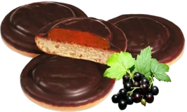 «Кико» Печенье бисквитное Черная смородина в шоколаде 1,2 кг