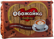 5.2 Wafers ~ Вафли с ароматом кофе с молоком, 225гр*20шт