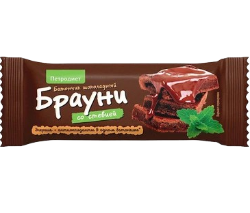 dt «Петродиет» Батончик Брауни со стевией, 50гр*20шт