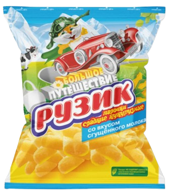 A07. Corn sticks ~  Рузик со вкусом сгущенного молока  90г*20шт