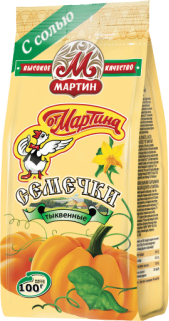 1. Sunflower Seeds ~ «Мартин» Семечки От Мартина тыквенные с солью 100гр*20шт