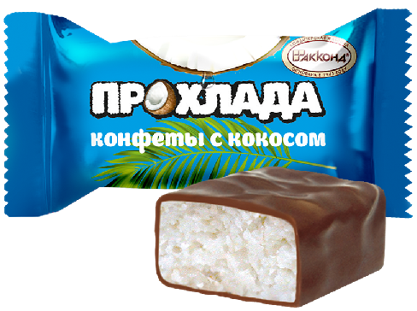 A21. Candy loose ~ Конфеты Прохлада с кокосом 4кг/8.81lb