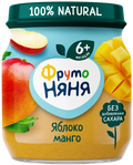 «ФрутоНяня» пюре из яблок и манго, 100г*12шт