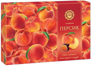 Choc Candy ~ «Микаелло» Конфеты Персик в бело-темной шоколадной глазури 220гр*5шт