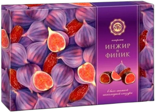 Choc Candy ~ «Микаелло» Конфеты Инжир и финик в бело-темном шоколаде 240гр*5шт
