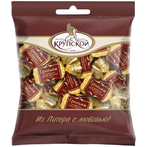 «Славянка» Конфеты Гриляж от фабрики им. Крупской 200гр*12шт