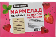 2.3 Sugar Free ~ Мармелад желейный Клубника с семенами чиа на фруктозе со стевией, 200гр*10шт