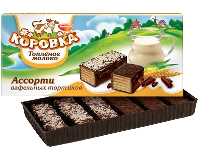 6. Wafer Cake ~ Вафельный торт Коровка 180гр*6шт