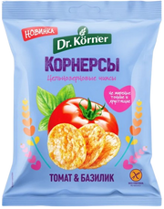 9.1 Crackers ~ Dr. Körner Чипсы Dr. Korner цельнозерновые с томатом и базиликом 50гр*14шт