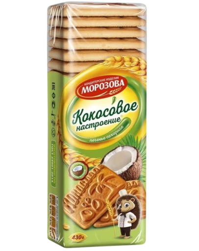 3.6 Cookies ~ Печенье Кокосовое настроение 430г*25шт