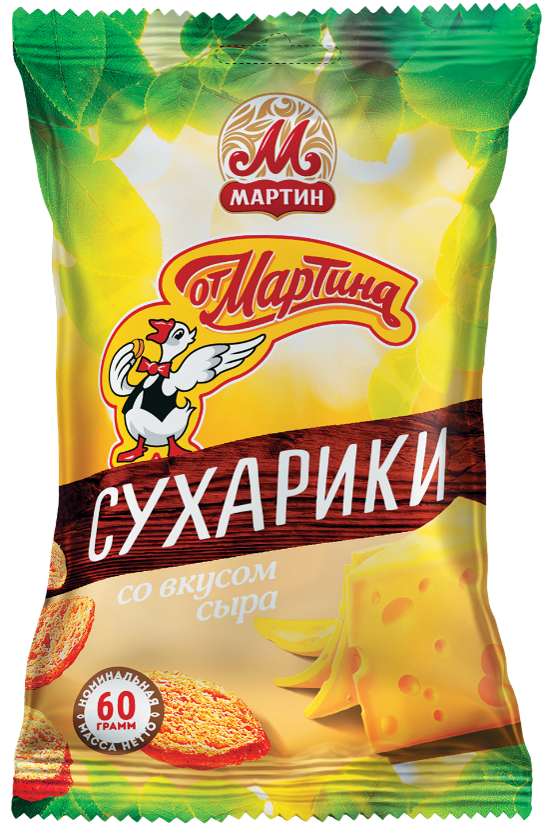 8.5 Snacks ~ Сухарики Сыр 60гр*24шт