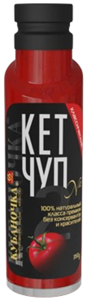 Sauces & Ketchup ~ «Кубаночка» Кетчуп Классический (стекло) 350гр*8шт