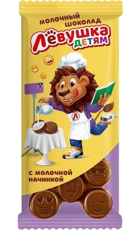 A09. Chocolate ~ Шоколад молочный Левушка детям 85гр*14шт