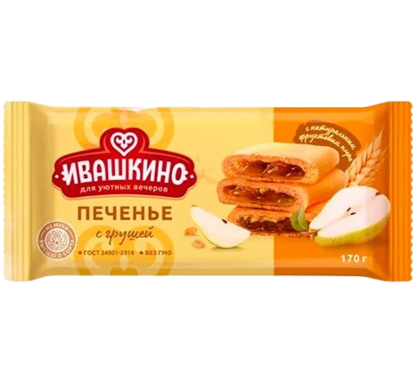 3.2 Cookies ~ Печенье с грушой 170гр*12шт
