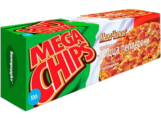 7. Chips ~ МегаЧипсы Пицца пепперони 100гр*25шт