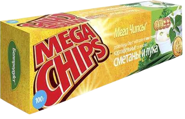 7. Chips ~ МегаЧипсы Сметана и лук 100гр*25шт