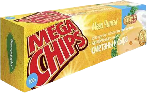 7. Chips ~МегаЧипсы Сметана и сыр 100гр*25шт