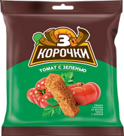 8. Snacks~ Сухарики 3Корочки Томат и зелень 40г*60шт