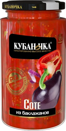 «Кубаночка» Соте из баклажанов 500гр*12шт