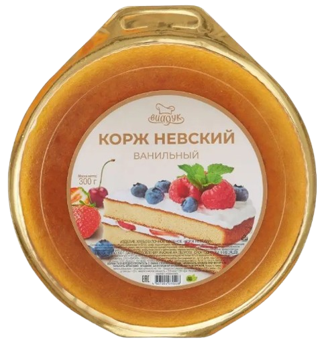 *Невский* Корж Ванильный 300гр*12шт