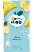 Baby's foods ~ «ФрутоНяня» Сок нектар из бананов с мякотью 200мл*18шт