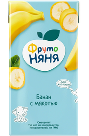 B05. Baby food ~ Сок из бананов с мякотью 200мл*18шт
