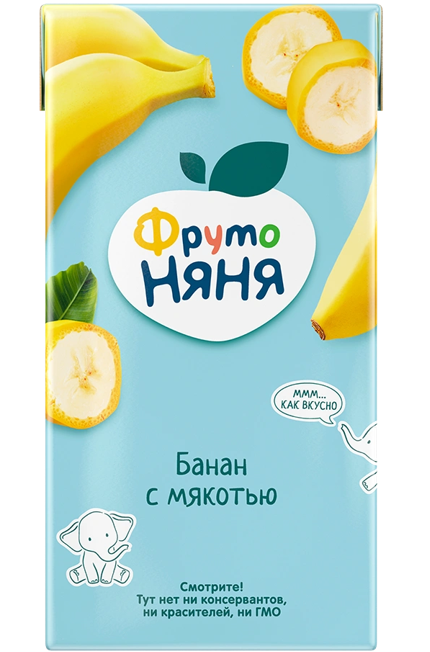 B05. Baby food ~ Сок из бананов с мякотью 200мл*18шт