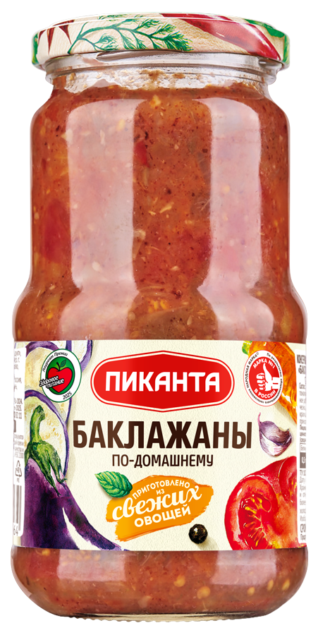 *Пиканта* Баклажаны по-домашнему 450г*6шт