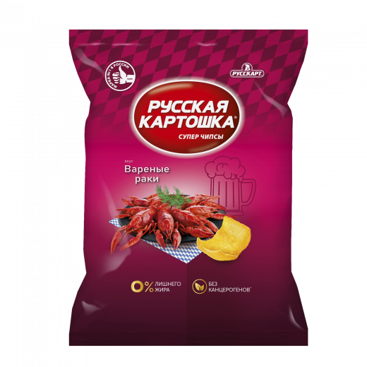 (395)«Русская картошка» со вкусом вареных раков 140г*9шт