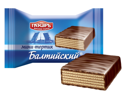 «Пекарь» Конфеты торт вафельный глазированный «Балтийский» 4кг