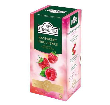 «Ahmad Tea» Чай Raspberry Indulgence Черный чай с ароматом малины 25п*12шт