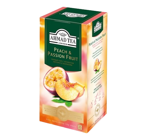 «Ahmad Tea» Чай Peach & Passion Fruit Черный чай с ароматом персика и маракуйи 25п*12шт