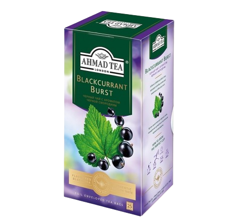 «Ahmad Tea» Чай Blackcurrant Burst Черный чай с ароматом черной смородины 25п*12шт