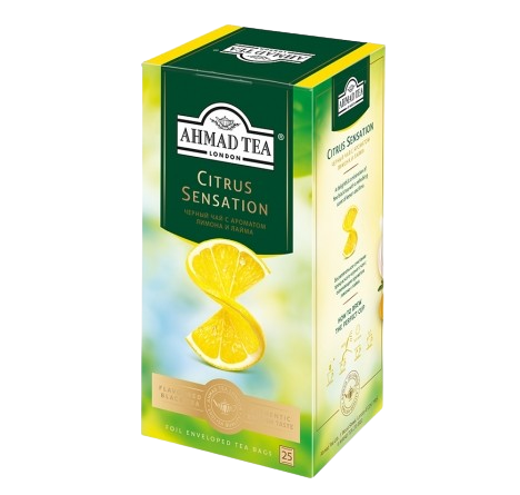 «Ahmad Tea» Чай Citrus Sensation Черный чай с ароматом лимона и лайма 25п*12шт