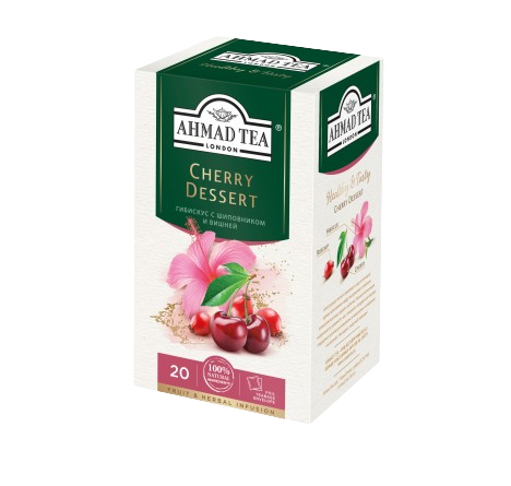 «Ahmad Tea» Чай Cherry Dessert Гибискус с шиповником и вишней 20п*12шт