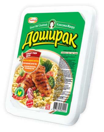 D10. Dry Soup ~ Доширак Курица с перцом 90г*24шт
