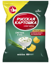 7.5 Chips ~ Картофельные чипсы со вкусом  Сметана и зелёный лук 150г*9шт