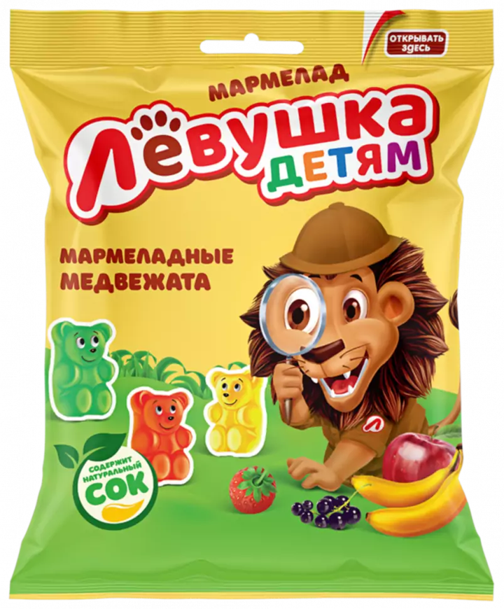 B02. Baby food ~ Жевательный мармелад Медвежата 500гр*10шт
