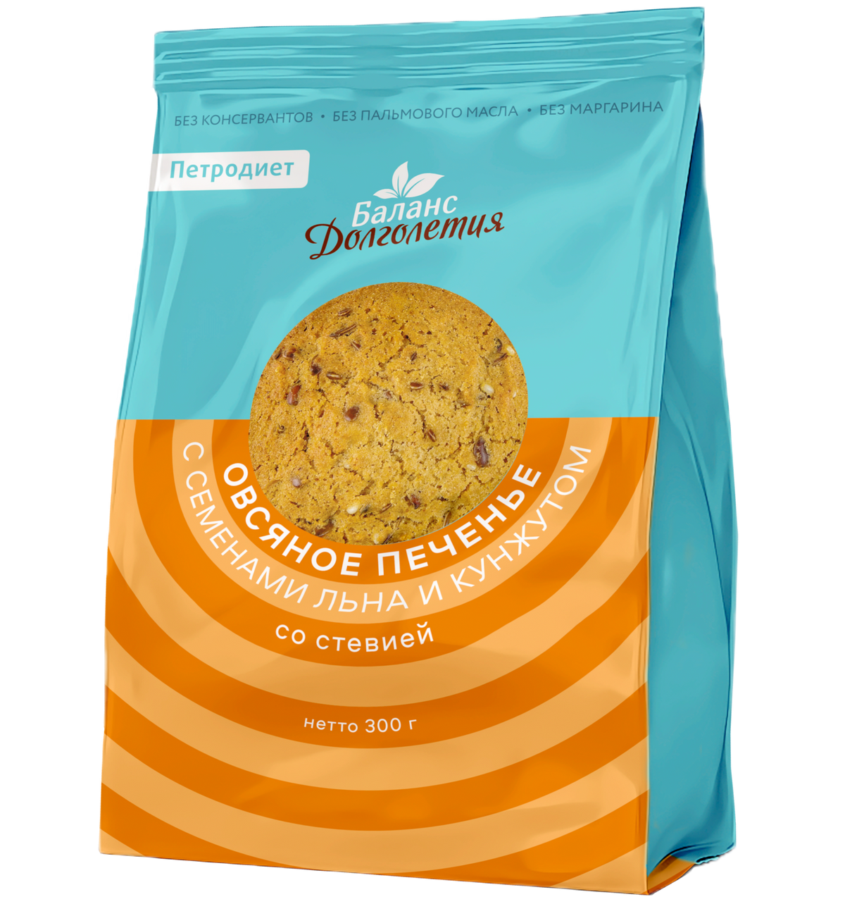 B10. Sugar Free ~ Печенье овсяное мультизлаковое с витаминно-минеральным комплексом 300г*15шт