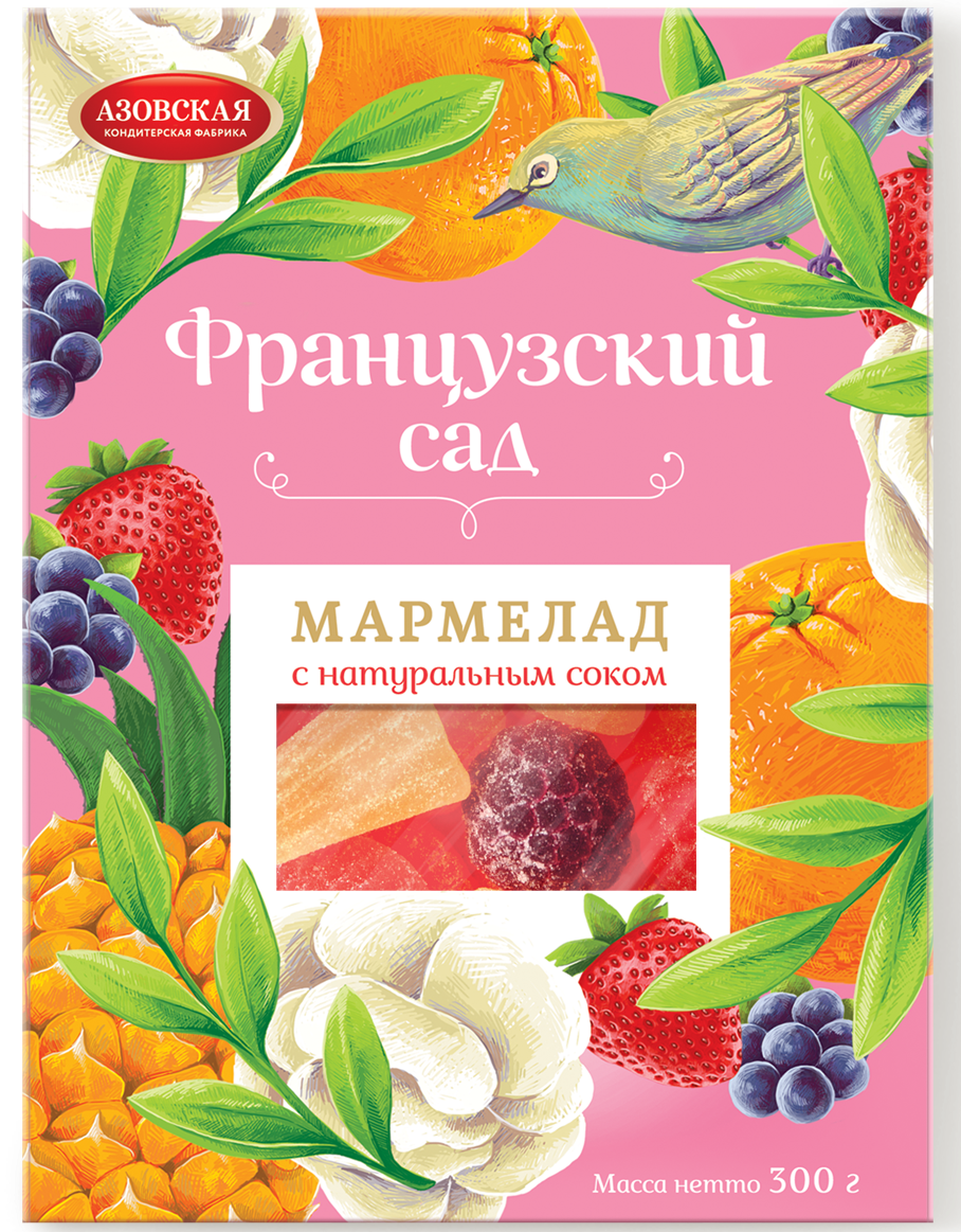 «Азовская» Мармелад Французский сад 300г*12ш