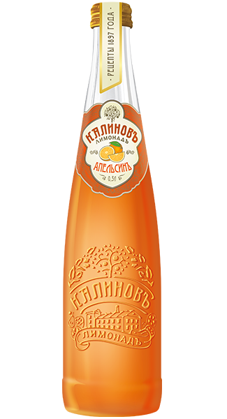 0. Mineral Water | Carbonated Drinks ~ Калиновъ Лимонадъ Апельсин 500мл*12шт