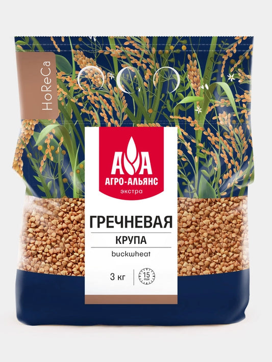 Гречневая крупа Агро-Альянс Экстра 3 кг.4шт.