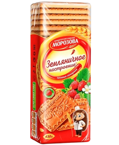 3.6 Cookies ~ Печенье Земляничное настроение 430г*25шт