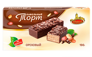 6.2 Wafer Cake Sugar Free ~ Вафельный торт ореховый шоколадный на Фруктозе 190гр*10шт