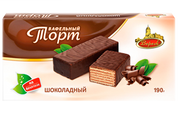 6.2 Wafer Cake Sugar Free ~ Вафельный торт Шоколадный на Фруктозе 190гр*10шт