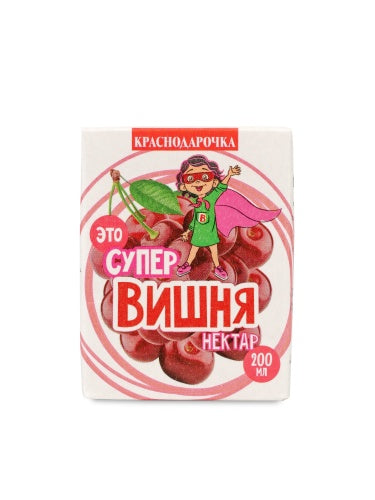 ВИШНЯ нектар для детского питания «Краснодарочка», 0,2 л.27шт.