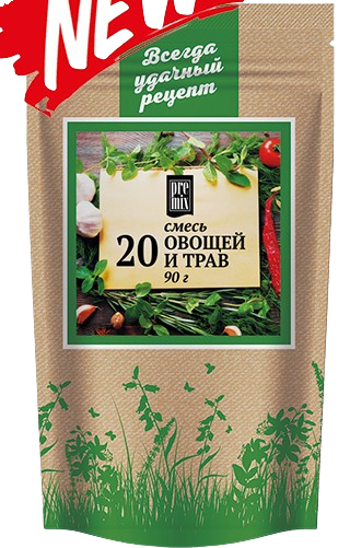 Spices~ PreMix® Приправа Смесь «20 ОВОЩЕЙ И ТРАВ» 90гр*8шт